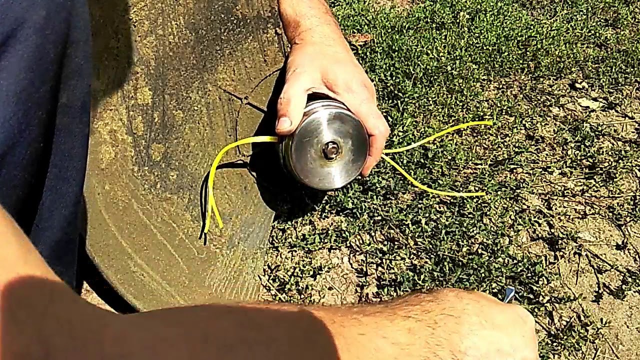 Как намотать леску на электрический триммер stihl