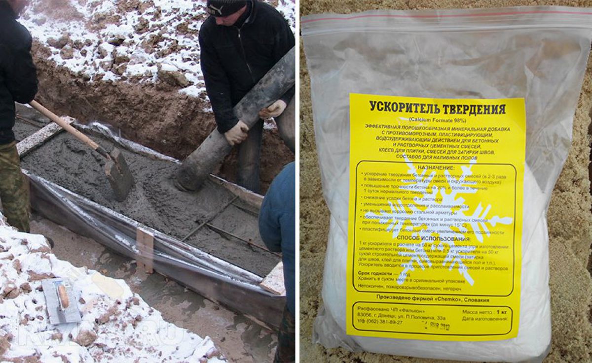 Можно ли бетонировать в мороз — чем укрыть бетон после заливки?