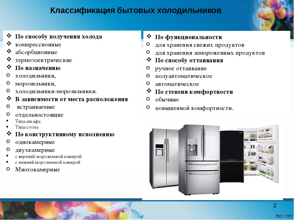 Схема и принцип работы разных холодильников