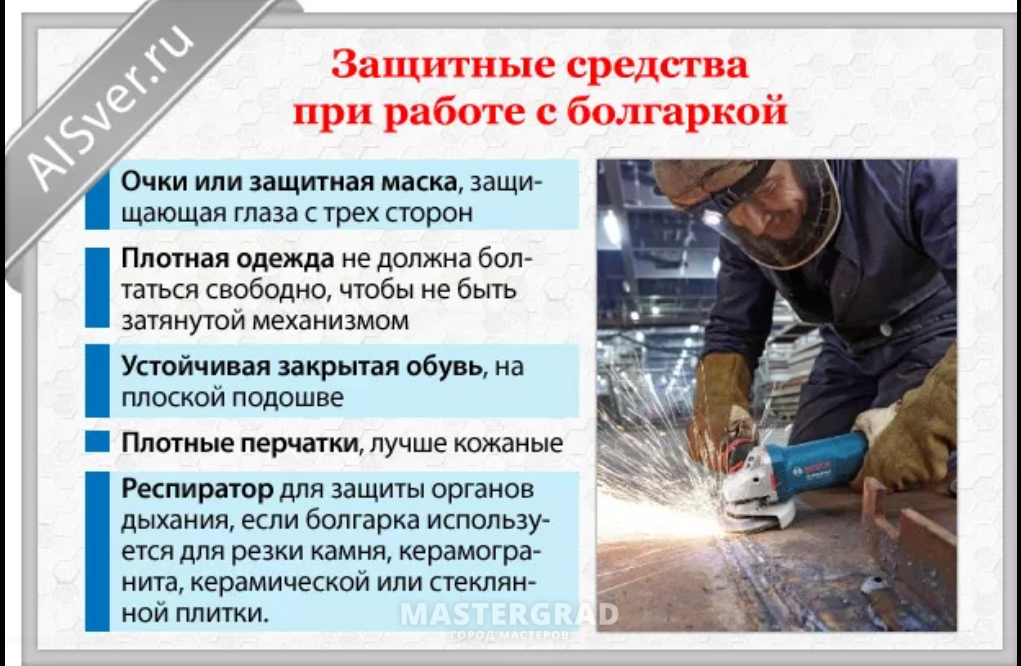 Скачать пример инструкции по охране труда для персонала при работе со шлифмашинкой типа «болгарка» 2020