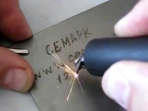 Электромаркер по металлу. как сделать гравировку?