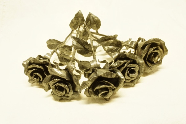 Кованая металлическая роза [пошаговая инструкция с фото]