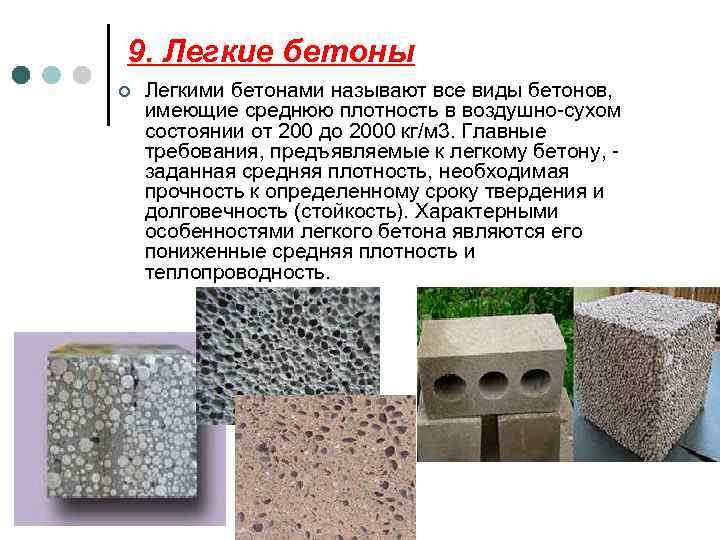 Строительство из легких бетонов: обзор материалов группы и сферы их применения