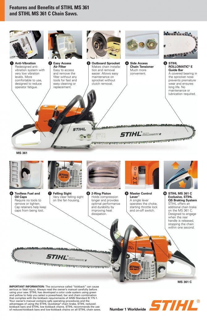 Бензопила stihl ms 180 c-be 16 40 см 11302000480