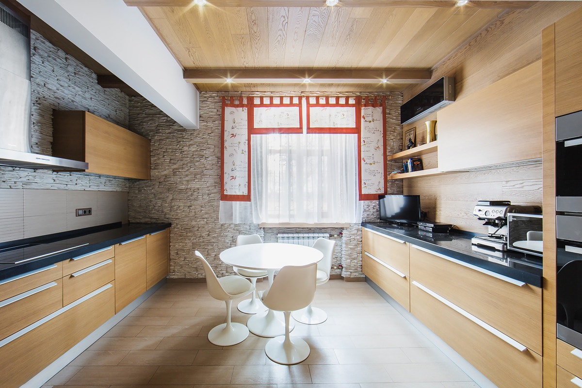 Чем отделать на кухне стены: варианты отделочного материала