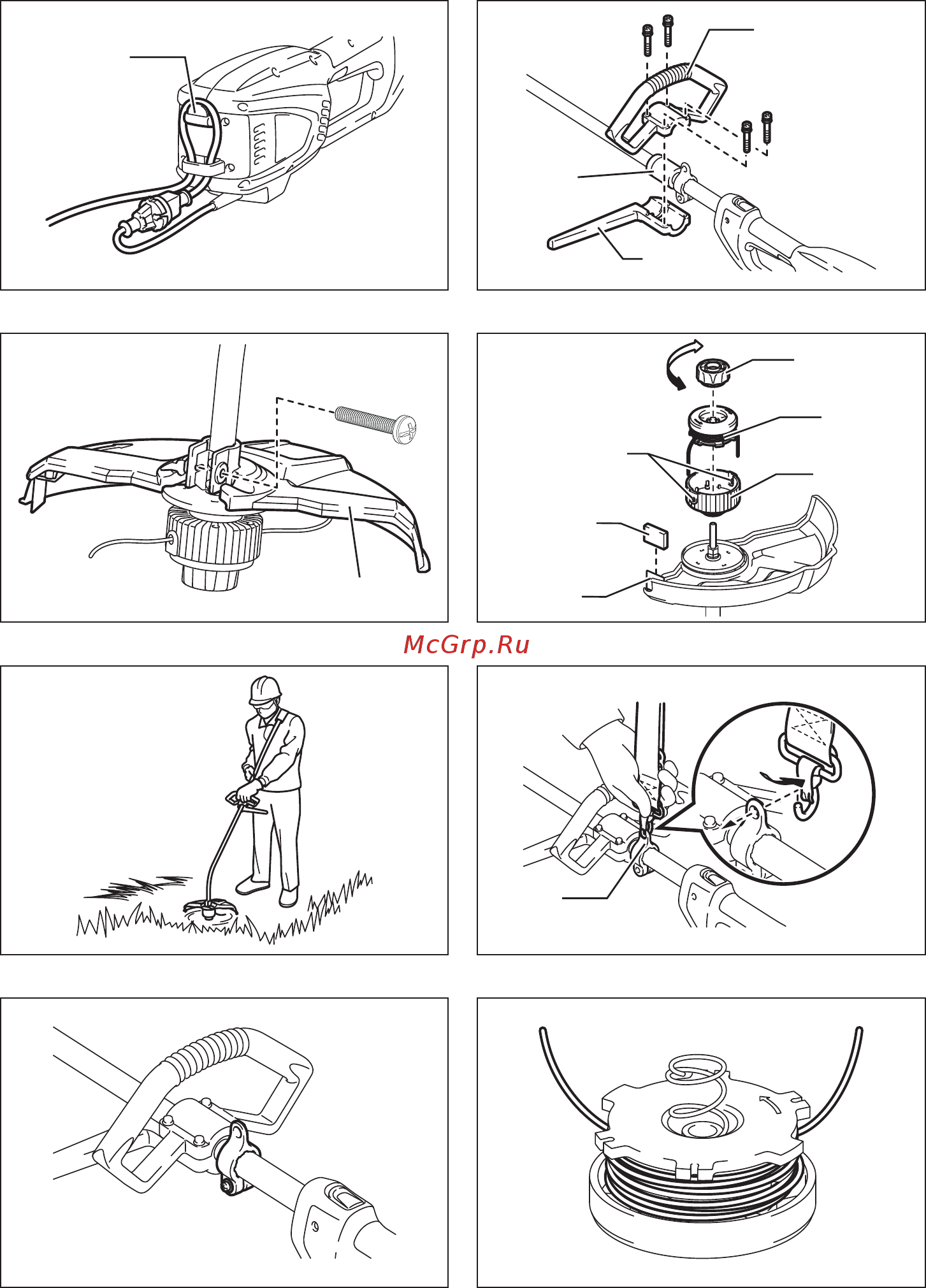 Как намотать леску на катушку триммера makita • evdiral.ru