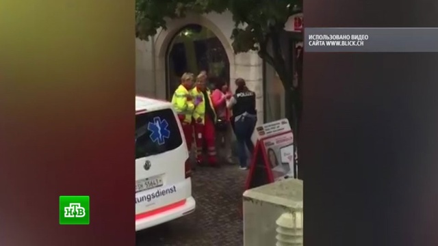 В швейцарии мужчина с бензопилой напал на прохожих