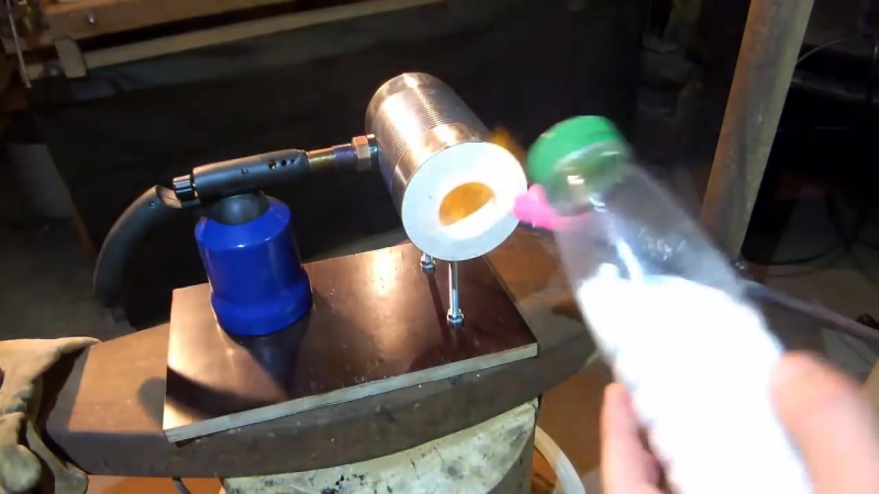 Мощная газовая горелка для плавки цветмета с рекуператором своими руками
