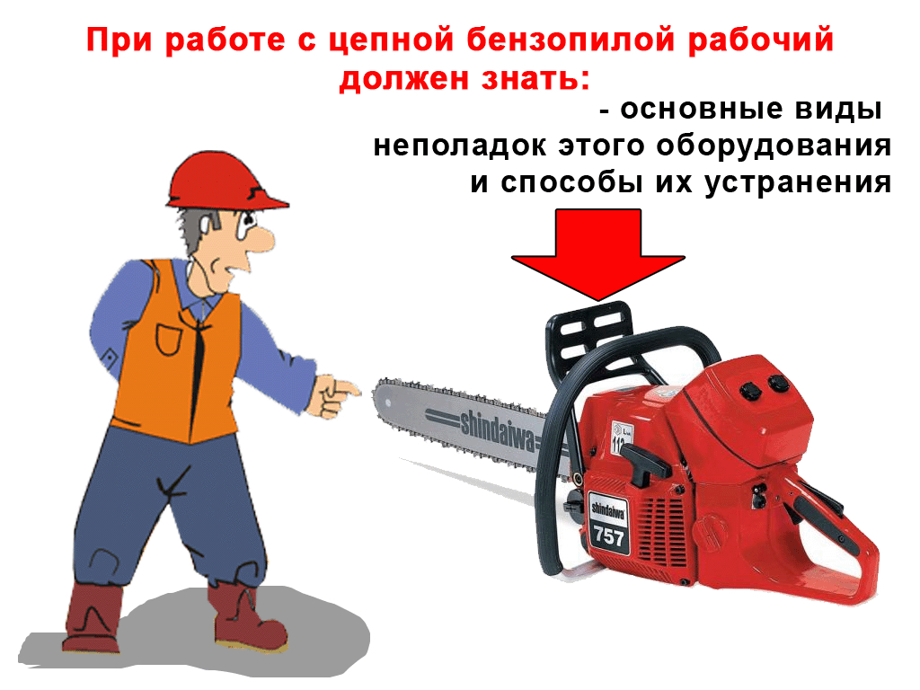 Инструкция при работе с бензопилой | техкарта