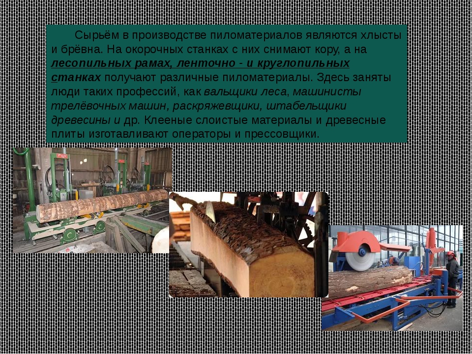 Лесоматериалы: классификация и технология производства