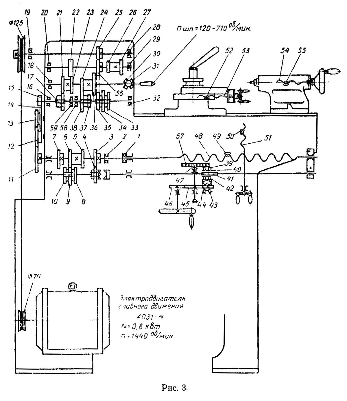 Твш-3 (тв-3) станок токарно-винторезный школьныйсхемы, описание, характеристики