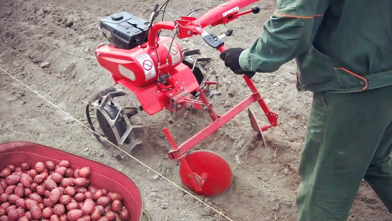 Как настроить мотоблок для посадки картофеля