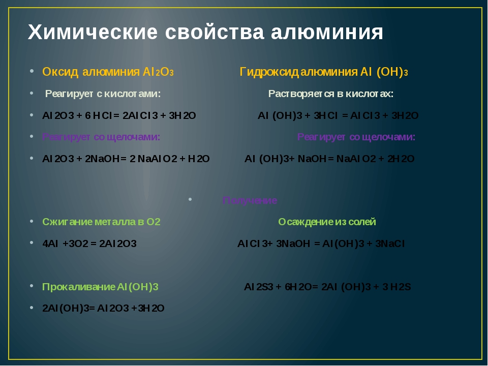 Химические и физические свойства алюминия. физические свойства гидроксида алюминия :: syl.ru