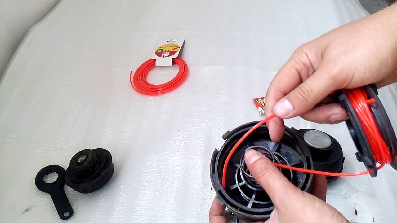 Как заменить леску на электрическом триммере видео • evdiral.ru